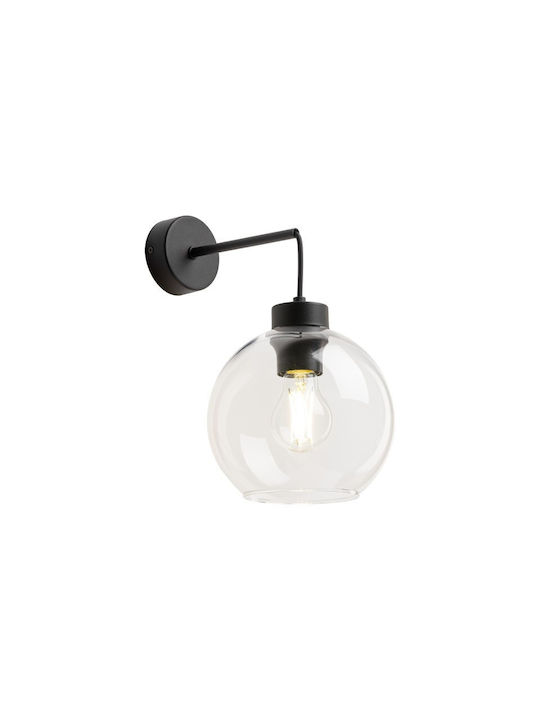 TK Lighting Cubus Φωτιστικό Τοίχου με Ντουί E27 Μαύρο 18x28εκ.