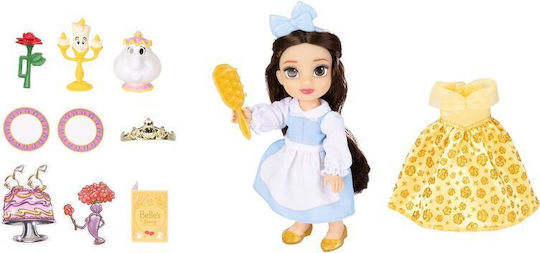 Jakks Pacific Beauty Beast Belle Κούκλα Disney Princess 15εκ.