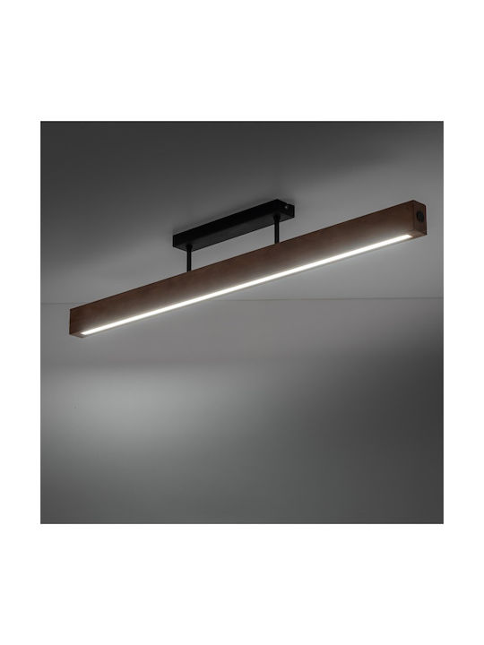 TK Lighting Πλαφονιέρα Οροφής 96εκ. Λευκή με Ενσωματωμένο LED
