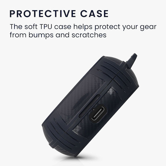 Kwmobile Husă Pentru Căști Jabra Elite 7 Pro Elite 7 Active Negru Silicon Kwm0000253x001c
