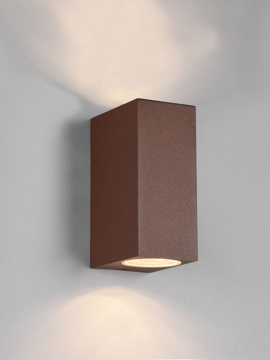 Trio Lighting Roya Wall-Mounted Outdoor Spot Light GU10 IP44 Double Beam 6x15εκ.