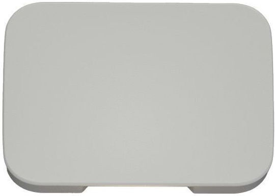 Inlight Wandmontierte Außen-Deckenleuchte LED IP65 1W mit Warmweiß Licht 7x5x7εκ.
