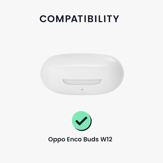 Case Oppo Enco Buds W12 Headphones Kwmobile Black Silicone
