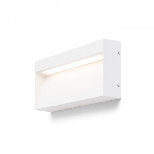 Rendl Light Studio Lumină de perete Led AQILA RC H20 Φ9 Rendl Aplica de exterior montată pe perete LED IP54 6W cu Alb Cald Lumină 20x3.4x9εκ.