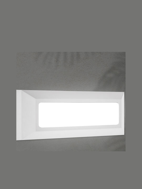 Eurolamp Wall-Mounted Outdoor Ceiling Light LED IP65 4W with Warm White Light 23x8εκ.