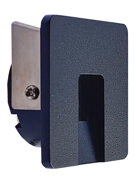 VK Lighting Wandmontierte Außenleuchte LED IP42 1W mit Warmweiß Licht 5.6x5.6x3εκ.