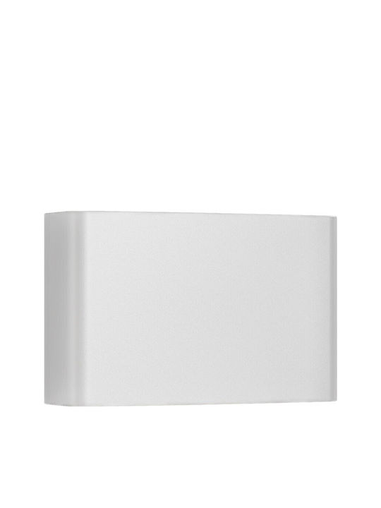 Braytron Επιτοίχιο Εξωτερικό Σποτ LED IP65 1W με Ρυθμιζόμενο Λευκό Φως 16x10x41εκ.