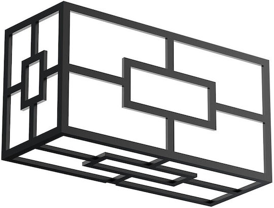 Braytron Стенен Външен Плафон LED IP44 20W с Регулируемо бяло Светлина 25.5x25.5x7.8εκ.