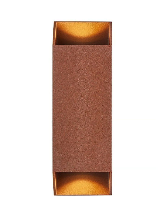 Nordlux Square 22 Wall-Mounted Outdoor Light GU10 IP54 Double Beam 8x9.5x23.5εκ.