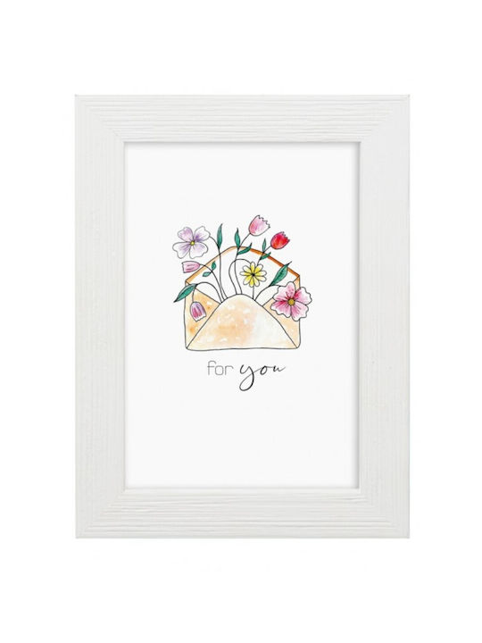 Κορνίζα Mdf 13χ18 Cm White Zoe