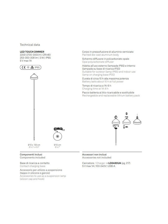 Zafferano Φωτιστικό Δαπέδου LED Εξωτερικού Χώρου 3W IP65 Μαύρο