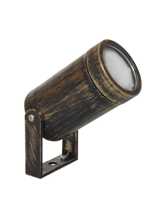 Heronia C-06 1L Outdoor Floor Lamp Projector IP44 for GU10 Socket Copper