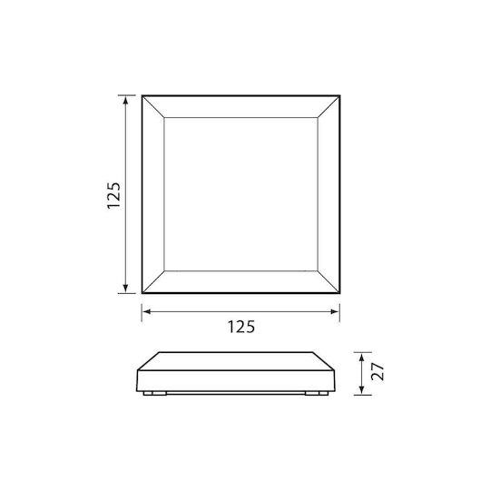 Vivalux Wall-Mounted Outdoor Ceiling Light LED IP65 4.5W
