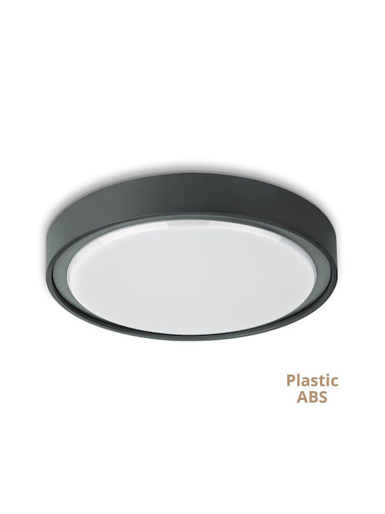 Viokef Deckenleuchte für den Außenbereich mit integriertem LED in Schwarz Farbe 4257301