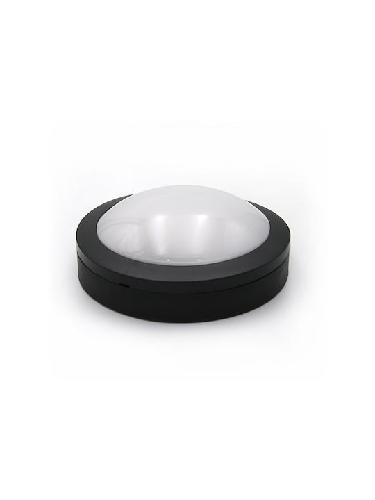 Adeleq Outdoor Ceiling Flush Mount with Integrated LED in Black Color 3-9170121