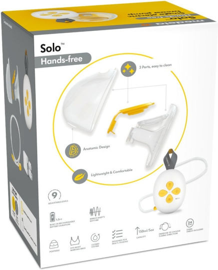 Medela Electric Single Breast Pump Solo Hands-free Electric Transparent 150ml