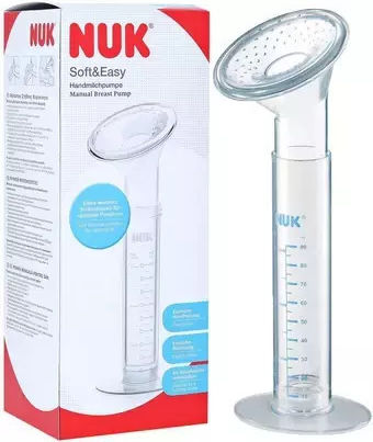 Nuk Soft & Easy Χειροκίνητο Μονό Θήλαστρο Διάφανο