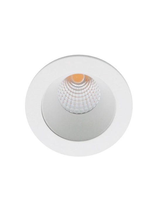 Gekas Spot Încorporat cu LED Integrat și Lumină Alb Cald Argintiu 2.6x2.6cm. 1buc