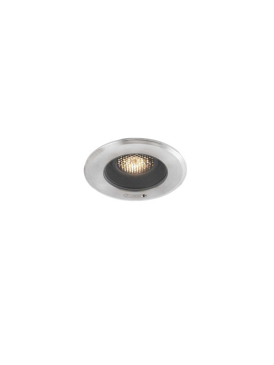 Faro Barcelona Geiser Wasserdicht Spot Deckenleuchte für den Außenbereich GU10 in Silber Farbe 70304