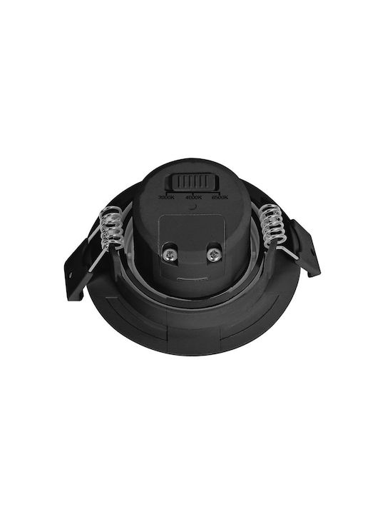 Braytron Rund Metallisch Einbau Spot Schwarz 1Stück