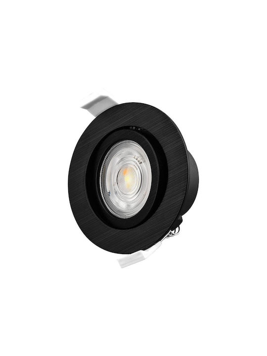 Braytron Rund Metallisch Einbau Spot Schwarz 1Stück