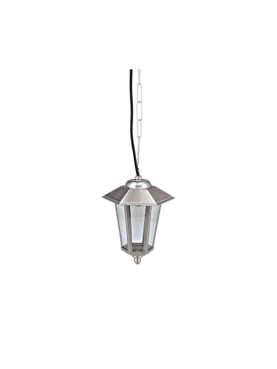 VK Lighting Outdoor Hanging Ceiling Light E27 in Silver Color 75169-153997
