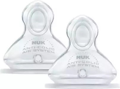 Nuk First Choice+ Silicone Baby Bottle Teats Small Flow for 6+ months 2pcs