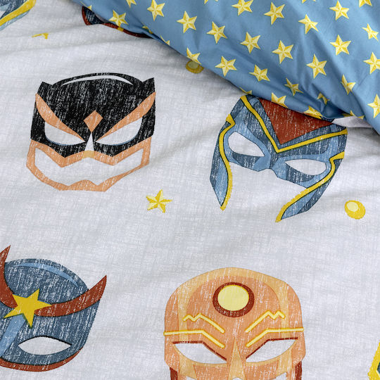 Nima Set Kids Duvet Cover Single with Pillowcase Cotton 160x240cm