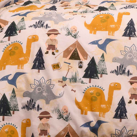 Melinen Kinderbettbezug Einzel Explorer Blau