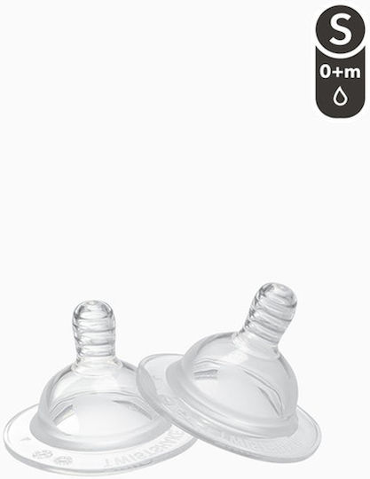 Twistshake Tetine Anticolici X-Small Tetine Din Silicon Cu Flux Mic Pentru 0+ Luni 2 Bucăți