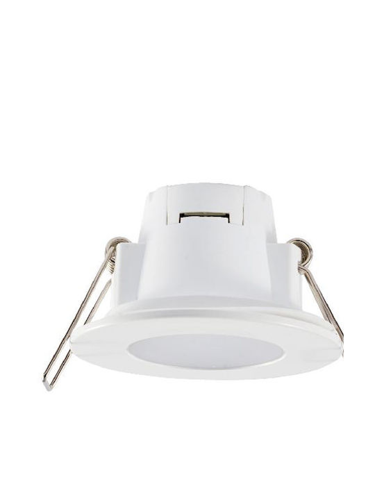 Aca Vera Wasserdicht Spot Deckenleuchte für den Außenbereich mit integriertem LED 5W in Silber Farbe VERA540RNMN