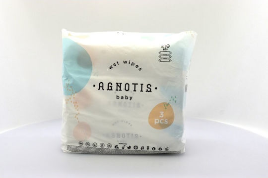 Agnotis Хипоалергенни Бебешки кърпички без алкохол и парабени 3x70бр