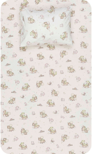 Borea Rocking Horse Set Baby Bettlaken Für Krippe Baumwolle Mintgrün Türkis 120x160cm 2Stück