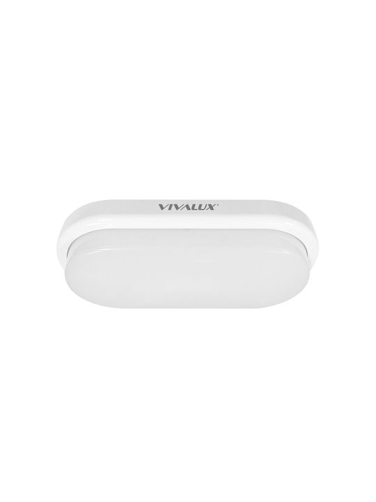 Vivalux Ellis Outdoor Ceiling Flush Mount with Integrated LED in White Color VIV003684