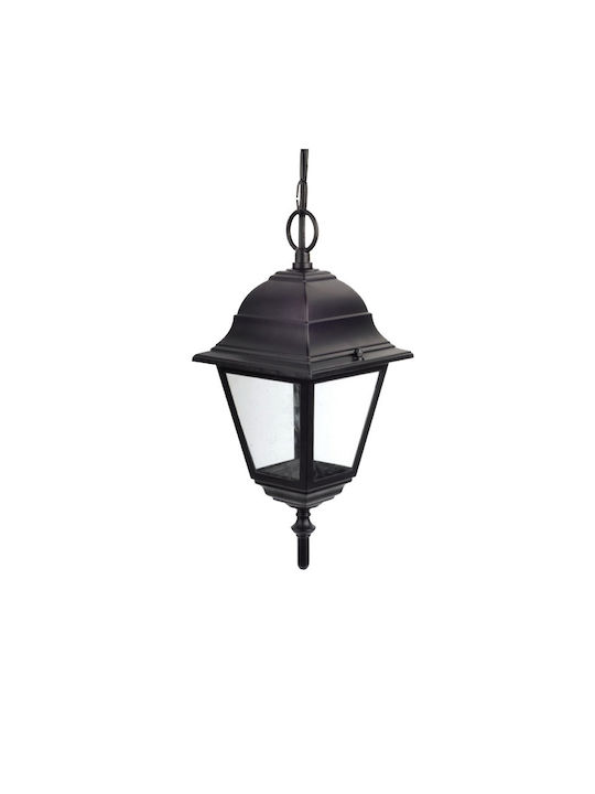 Aca Outdoor Hanging Ceiling Light E27 in Black Color HI6045B