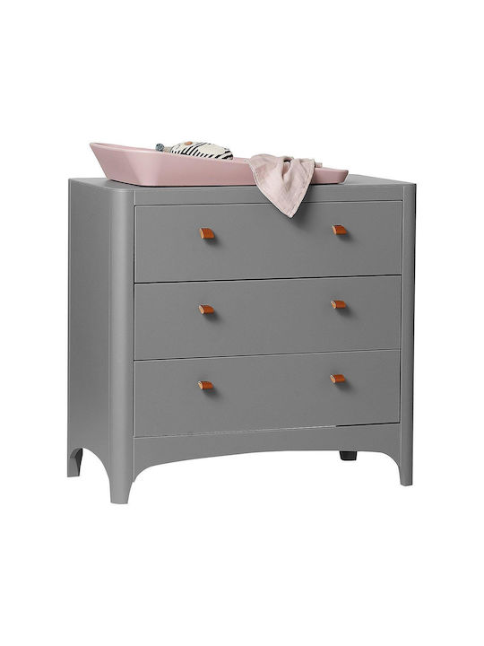 Baby Kommode mit 3 Schubladen Gray 50x94x