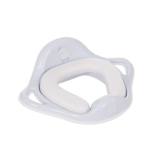 Kikka Boo Toddler Toilet Seat Hippopotamus with Handles and Light Blue Cushion