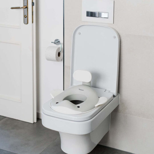 Kindsgut Toddler Toilet Seat Whale With Handles White