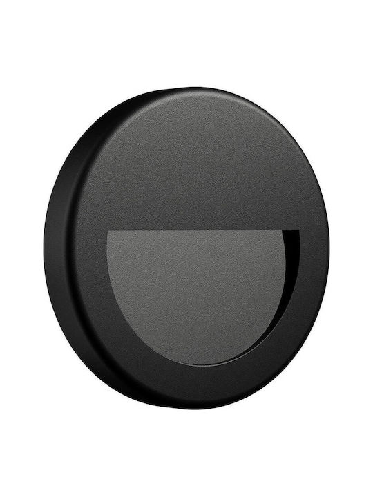 Braytron Επιτοίχια Εξωτερική Πλαφονιέρα LED IP65 3W με Θερμό Λευκό Φως