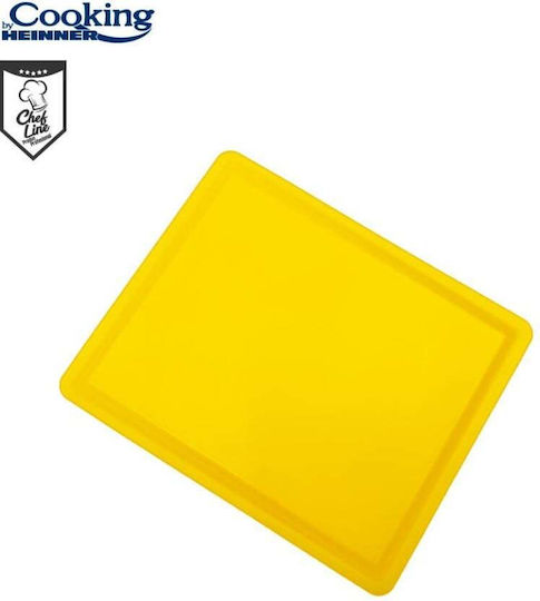 Heinner HDPE Yellow Cutting Board 32.5x26.5x2cm