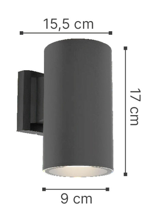 Inlight Стенно Външно Спот Осветление E27 IP44