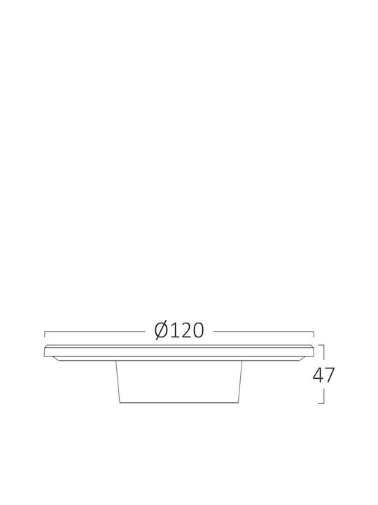 Braytron Επιτοίχια Εξωτερική Πλαφονιέρα LED IP65 8W με Ρυθμιζόμενο Λευκό Φως