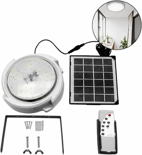 W7106-1 Wall Mounted Solar Light 20W Cold White with Remote Control 13cmx14.5cmcm