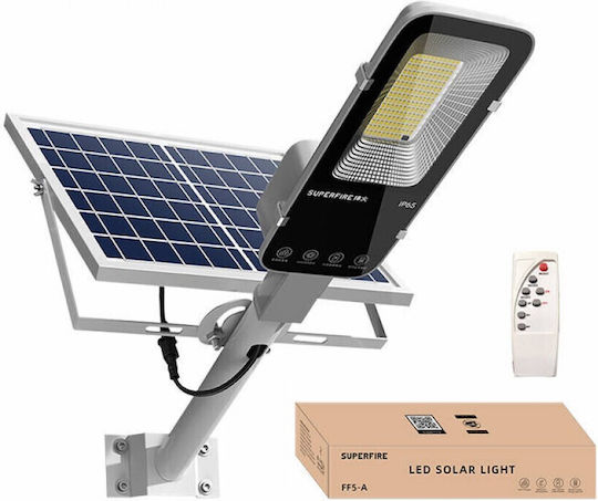 Superfire Street Solar Light 63W 500lm Cold White 8000K with Remote Control IP65
