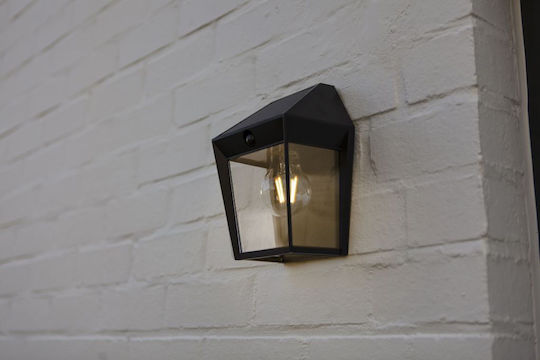 Lutec Wall Mounted Solar Light 2W 200lm with Warm White Light 2700K IP44 14cmx16.4cmx20.7cmcm