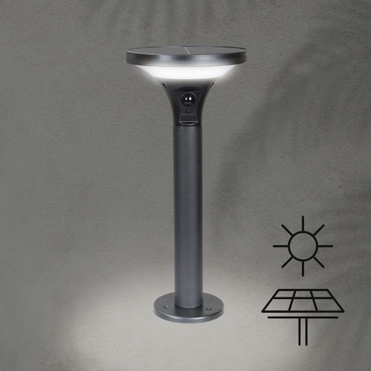 Eurolamp Solar Light Floor Column 3.8W 500lm Warm to Cool White with Motion Sensor IP44 16cmx16cmx35cmcm