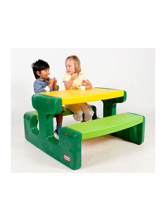 Kids Table Set with Green Chairs Little Tikes