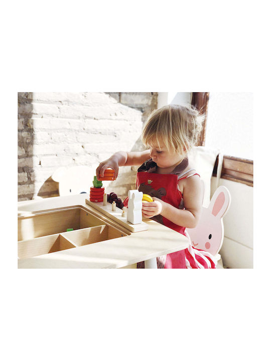 Forest Kinder Tischset mit Stühlen aus Holz Mehrfarbig Tender Leaf Toys
