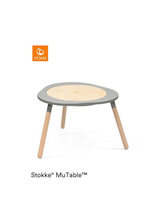 Mutable Kindertisch aus Holz Gray Stokke