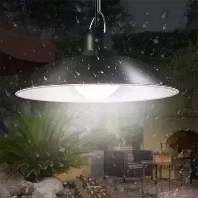 Set of 2 Stake Solar Lights 15W Cold White with Remote Control IP65 18cmx18cmx10cmcm